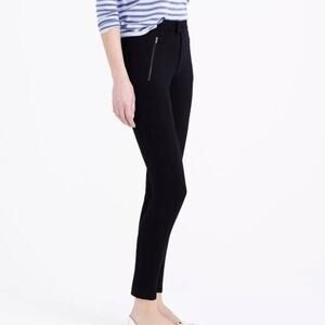 J.Crew pixie zipper snap front 4p pointe ankle Women's Black Slim Fit Pants
